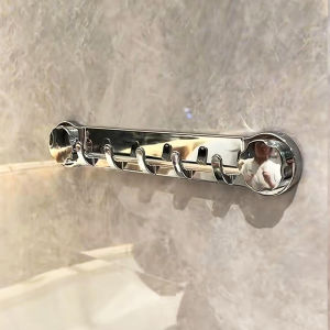 Strong Suction Cup Towel Hook Bathroom Wall Mounted No Drilling Needed Towel Holder Bathroom Organizer Rack Multiple Hooks