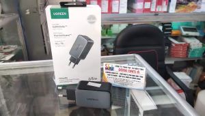 UGREEN Cóc Sạc 2 Cổng USB C & 1 USB A GaN 65W Đen - 10335