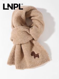Horse Pattern Red Scarf Winter Wear