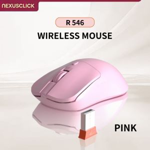 NexusClick 2.4G Silent Wireless Mouse55g Ultra Lightweight3 Levels Adjustable DPIPower Saving Plug and Play Mice for Office