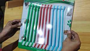1-6pad 12pcs Set Pet Toothpaste Dog Cat Soft Toothbrush Pet Dog Cat Oral Dental Cleaning Teeth Care Toothbrush Set Pet Long Toothbrush Stick