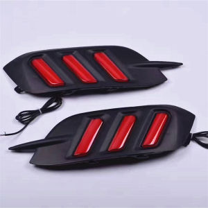 2Pcs For Honda Civic 2016 2017 2018 LED DRL Rear Bumper tail light fog lamp Brake Lights Signal lamp DRL reflector Lamp