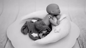 รูปหมอนพระจันทร์รูปดาวอุปกรณ์เสริมการถ่ายภาพทารกแรกเกิดพระจันทร์เต็มดวงเด็กถ่ายภาพทารกหมอนพระจันทร์