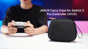 JSAUX Carrying Case for Nintendo Switch 2 Pro Controller – Travel Protective Storage Bag with Full Protection Portable Hard Shell Case – Black