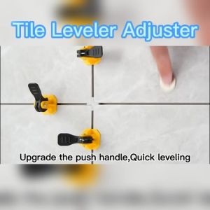50pcs Tile Leveler Adjuster Kit Positioning Artifacts Leveler Locator Spacers Cons for Wall&Floor