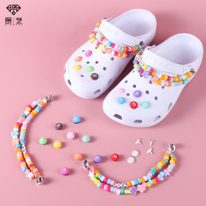 Crocs Jibbitz 12 ชิ้น เซ็ต เครื่องประดับหัวเข็ม ขัดรอง เท้าดอกไม้ รองเท้า มีปูมุ อุปกรณ์ โซ่ รองเท้า สำหรับ คร่องสุดท้าย คร่องหน้า และสตรีความงาม สำหรับ Crocs