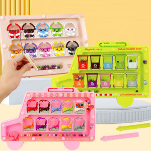 Montessori Magnetic Maze Color Sorting Game Kids Toys Fine Motor Training Pen Control Moving Bead Sensory Play Educational Toys