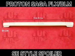 PROTON SAGA FLX BLM SE STYLE REAR TRUNK SPOILER DUCKTAIL (SE) ABS SKIRT LIP CAR BODYKIT