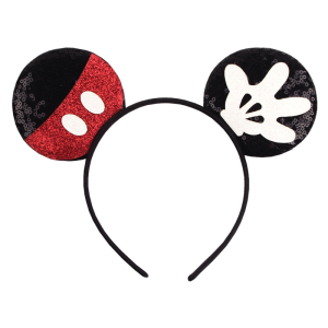 Disney | Mikcey Mouse Ear Headbands Without Bow Hairbands Hair Accessories Glitter Party Christmas Halloween Decoration Cosplay Costume