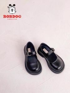 Genuine Leather Princess Mary Jane Shoes for Girls Black Performance Spring Autumn UK Style Small Girls Show Shoes Children Single Shoes