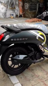 STRIPING STICKER LIS LES POLET honda Scoopy 2023 2024 sporty hitam silver list motor standar kualitas termurah