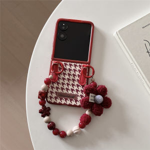 Foldable Screen Xiaomi MixFlip Phone Case Leather Diamond Pattern Huawei Pocket2zflip6/5 Crossbody Honor MagicVFlip Motorola 50