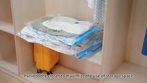6PCS Vacuum Storage Bags Travel Reusable Organizers Vacuum Sealer Bags For Clothing Compressed Bag