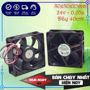 Quạt tản nhiệt Nidec 24v 005a 8cm (80x80x25mm) chính hãng mới