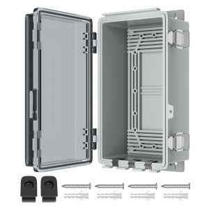 DaierTek 9x5x4.3“ Outdoor Extension Cord Cover Waterproof Electric Box Enclosure Cable Outlet Plug Cover Cord Protector Box