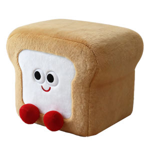 Creative Cute Plush Slipper Chair Doorway Home Use Small Stool Children Soft Seat Cushion Living Room Sofa Foot Stool