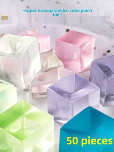 Summer Push Creative Decompression Squeezing Toy Ice Cube Small Gift Children Reward Decompression Gift Toys Scan Code Gift
