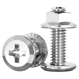 TIANZHUOJINSHU | Beveled Flat Head Cross Slotted Screw and Nut Set