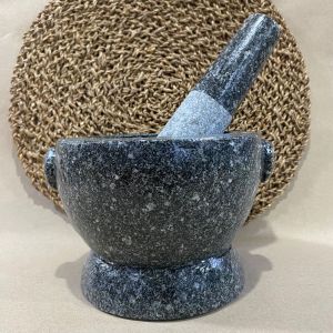 ครกหิน ครก ทรงโบราณ ครกหินแท้ ขนาด6.5นิ้ว ครกพร้อมสาก ครกและสาก ครกหินแกรนิต ครกหินจากตำบลอ่างศิลา