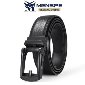MENSPE Fashion Men’s Belt Second-layer Cowhide Belt Business Leisure Belt 120CM Automatic Buckle Belt Waistband Youth Sports Pant Belt Stylish Simple Nice Waistband Durable Belt