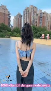 Wig Wanita Kuncir Rambut Palsu Kuncir Kuda Jepit Ikat Celup Wig Rambut Kepang