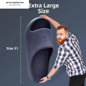 Large Size Mens Slippers Summer Extra Large 50 Anti-Slip No Foot Odor Bathroom Bathing 48 Size Large 49 Cool Slippers Men