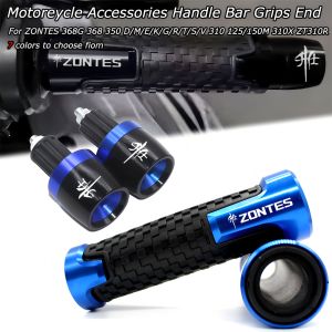 Fit For ZONTES 368G 368 350 D/M/E/K/G/R/T/S/V 310R 310X 310V ZT125 T310 GK350 ZT250 Motorcycle CNC Hand Grips Handle Bar End Cap