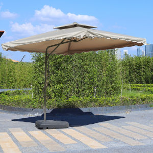 TREDEY 2.5M*2.5M Patio Garden Umbrella Outdoor Market Table Square Umbrella with Wrench For GardenPoolMarketPatio