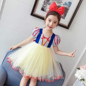 [2-8th] DRESS PRINCESS SNOW WHITE DAN BANDO BAJU ANAK PEREMPUAN PUTRI SALJU