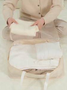 BATHI Tas Travel Lipat 8 pcs Serbaguna Ringan Tahan Air Nylon Travel Cubes Organizer CQBB3