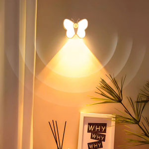 1PC/2PCS,LED Night Light USB Rechargeable Three Light Colors Smart Motion Sensor—Perfect for the Living Room and Bedroom