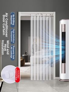 ZTION | Air Conditioner Wind Blocking Curtain Transparent Soft Plastic