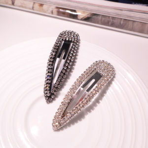 กิ๊บติดผมรูปเพชรแบบเรียบง่าย กิ๊บติดผมรูปหางกบด้านข้าง กิ๊บติดผมสไตล์เกาหลี ประดับผม เครื่องประดับผม ทรงหน้าม้า