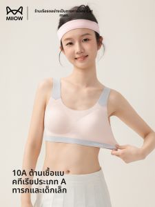 MiiOW | เสื้อชั้นในกีฬาผู้หญิง MiiOW Cat Girl A-Class 10A เสื้อชั้นในเด็กผู้หญิง ช่วงต้นวัย ชั้นบาง ป้องกันแบคทีเรีย ชุดกีฬา ชุดเสื้อกั๊ก