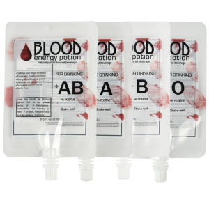5/10pcs Halloween Blood Bag Vampire Blood Pouch Props Zombie Beverage Drinks Bags for Horror Cosplay Halloween Party Accessories