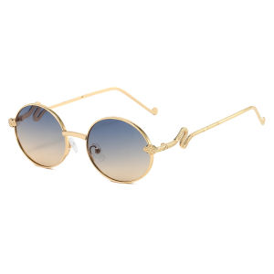 2025 Brand Snake Sunglasses Women Luxury Oval Cool Sun Shades Ladies Fashion Glasses