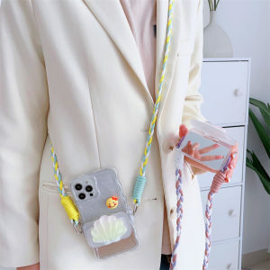 Zeallion Phim Hoạt Hình kẹp sau Với Gương Chuỗi Chống Mất Ba Lô Phong Cách Clip điện thoại Chuỗi Cho Điện Thoại Di Động vỏ điện thoại Dây Crossbody