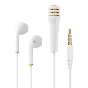 Mini Karaoke Wired Earphone HD Mic All-in-one Stereo 3.5mm AUX in-Ear Headset K-Song Headphone For Singing Live Broadcast Music
