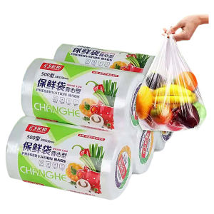 Kitchen Use Thickened Vest Type Food Grade  Keeping Bag Microwave Oven Special Home Fridge Disposable Hand Held Bag