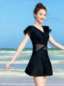 Barbie | Slimming Belly Cover Fashion One-Piece Dress Swimsuit