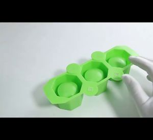 Cetakan Pot Bonsai Silikon 3 Hole Semen Manual Diy Bahan Silikon Untuk Dekorasi Rumah