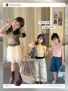 Street Style K-Fashion Shoulders Short Stylish Spicy Girl T-Shirt