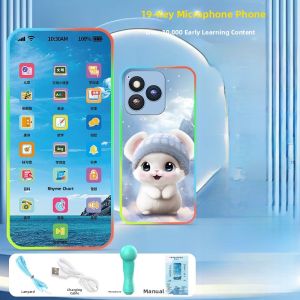 Early Education Smart Phone Toy for Babies And Toddlers Realistic Design Chewable Interactive Phone for Boys And Girls Aged 1-3