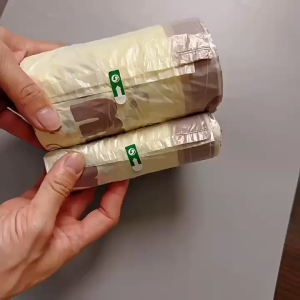 【PLAYFUL】Kitchen Portable Household Thickened Plastic Drawstring Bag Special Cleaning Affordable Extra Thick Garbage Bag Super Kitchen