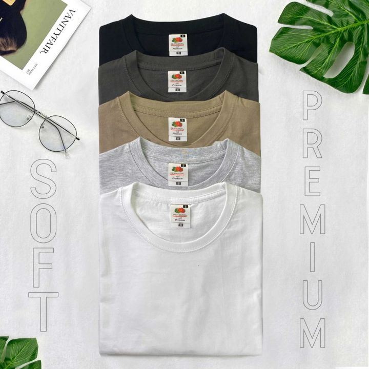 Fruit of the Loom Soft Premium Roundneck 100% Cotton Neutral Color ...