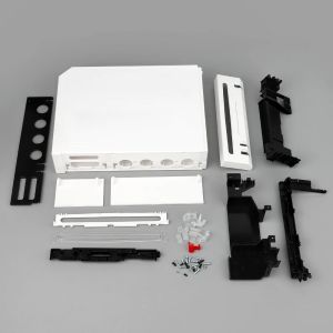 Transparent COLOR With Retail Packing Cover Full Set Housing Shell Replacement Parts For Wii Game Console Repair Case w Buttons