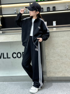 MPW | ชุดเด็กผู้หญิง ชุดสองชิ้น กางเกงขายาวทรงหลวม ฤดูใบไม้ผลิและฤดูใบไม้ร่วง เสื้อผ้าเด็ก แฟชั่น เสื้อผ้าเด็ก MPW