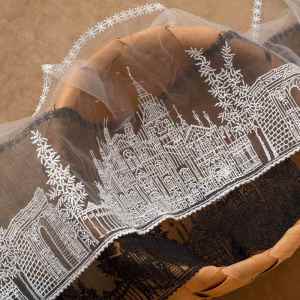 Yisheng | Castle Embroidery Lace Trim 15cm