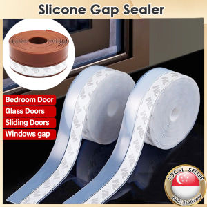 SG Silicone Gap Sealer Strip -5m Window Glass Door Bottom Seal SoundProof Insect Smoke Sealing Tape Dustproof