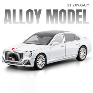 MAKEDA | 1:24 HongQi Guoya BYD YANGWANG U8 Miniature Model Alloy Diecast Car Toy Front Wheel Steering Sound Light Pull Back Cars Boy Gift